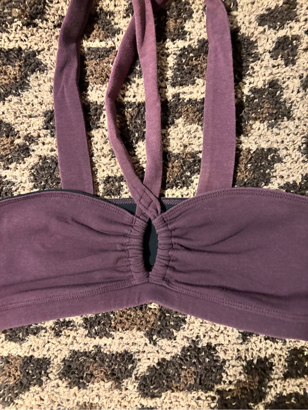 FP Movement by Free People Purple Twist-Front Sports Bra - Picture 2 of 6